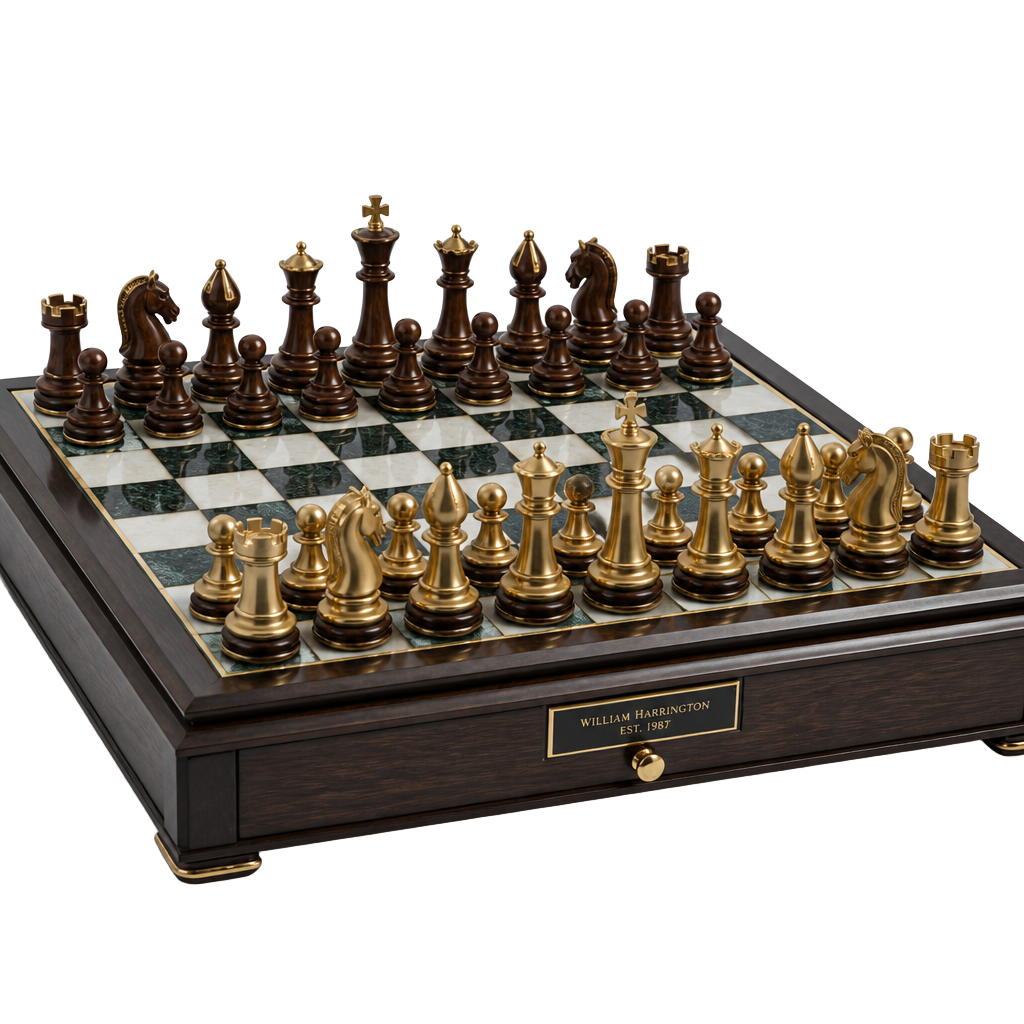 Customized heirloom chess set